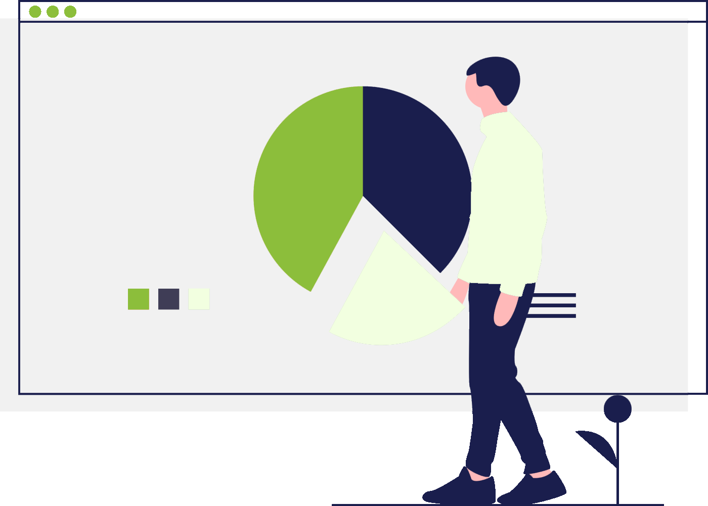 Indiana Organizational Change Management can improve worker productivity image shows employee reviewing graph